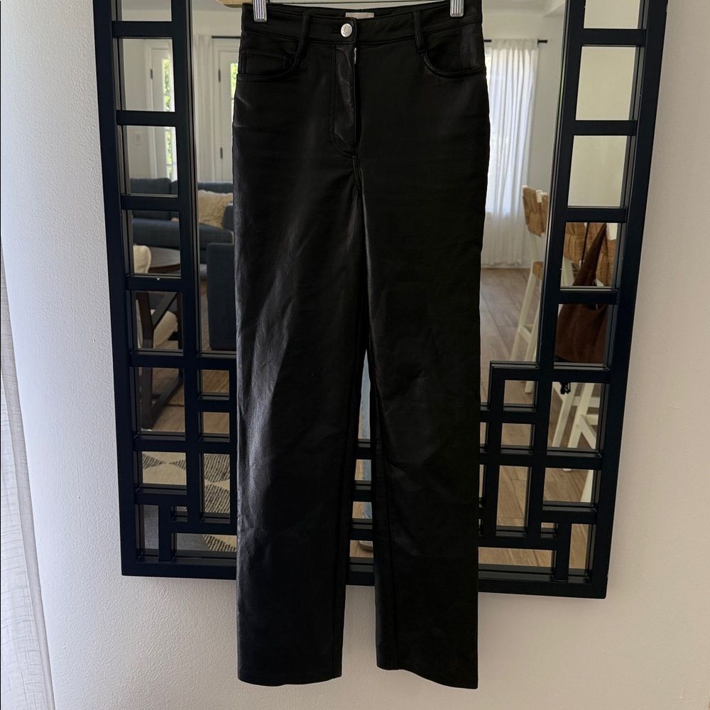 Wilfred Aritzia The Melina High Rise Vegan Leather Pants 00